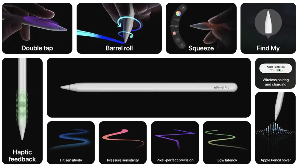 ویژگی های قلم هوشمند اپل مدل پنسیل پرو