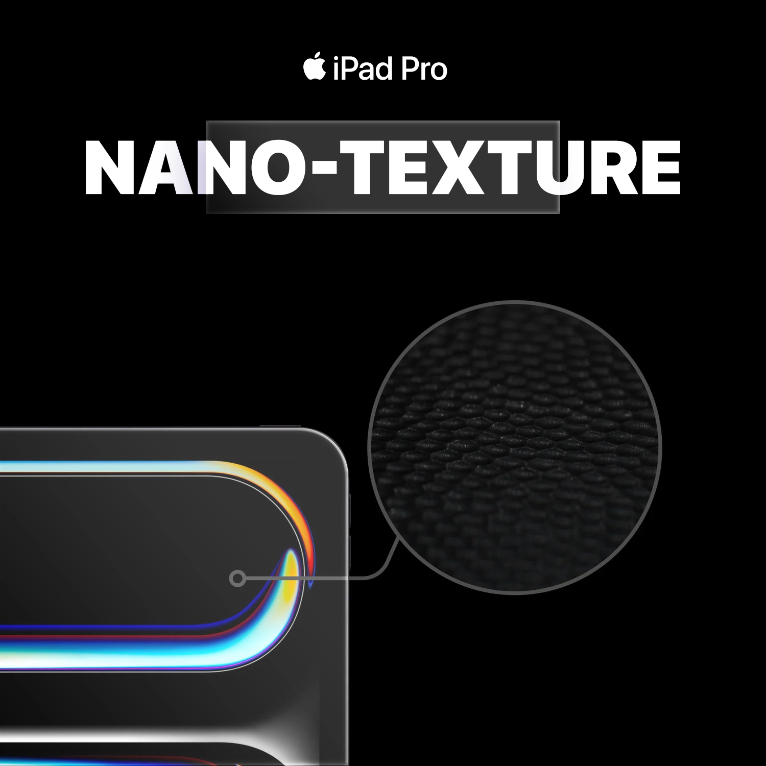 صفحه‌نمایش Nano-Texture آیپد پرو کاهش بازتاب نور و کیفیت تصویر