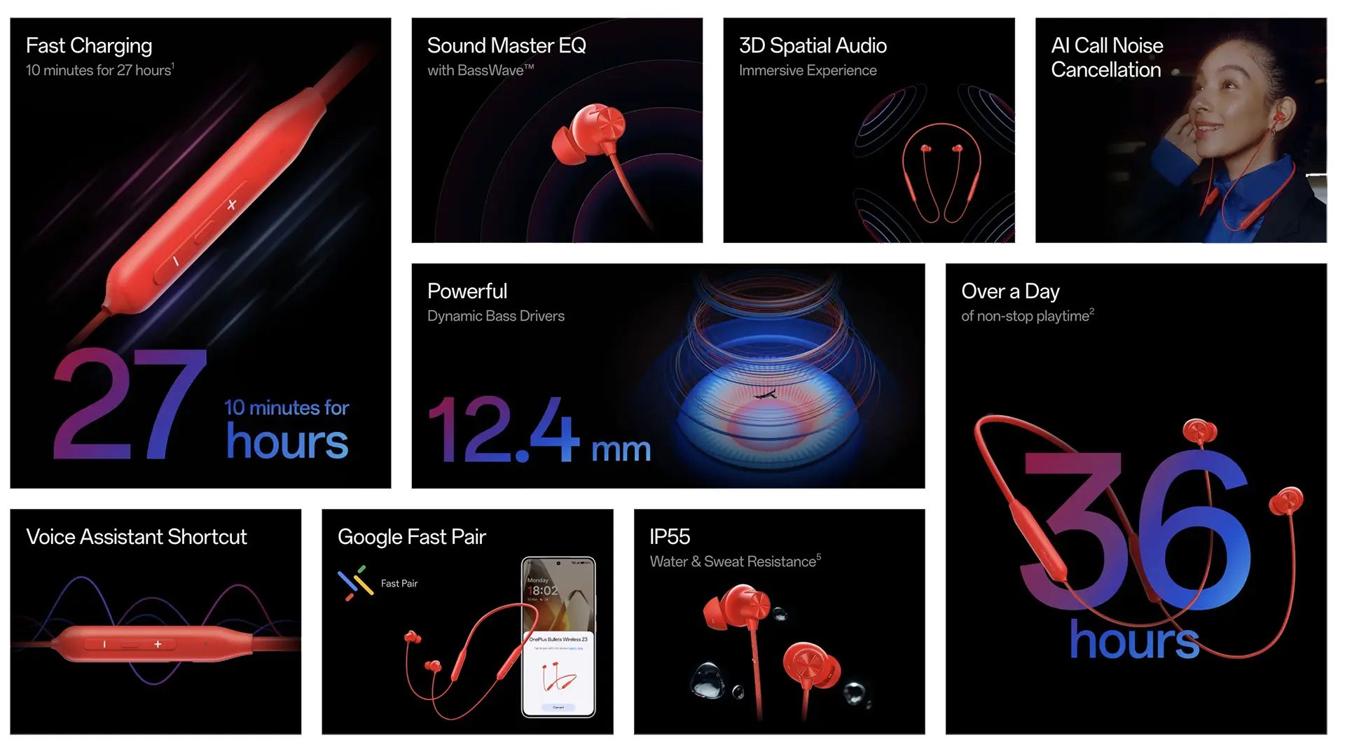ویژگی های OnePlus Bullets Wireless Z3