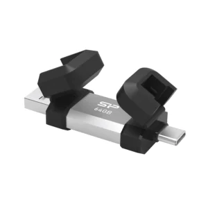 فلش مموری سیلیکون پاور 64 گیگابایت مدل Mobile C51 رابط USB 3.2 Gen 1