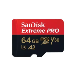 کارت حافظه 64 گیگابایت microSDXC سن دیسک مدل Extreme PRO کلاس A2 استاندارد UHS-I U3 سرعت 200MBps