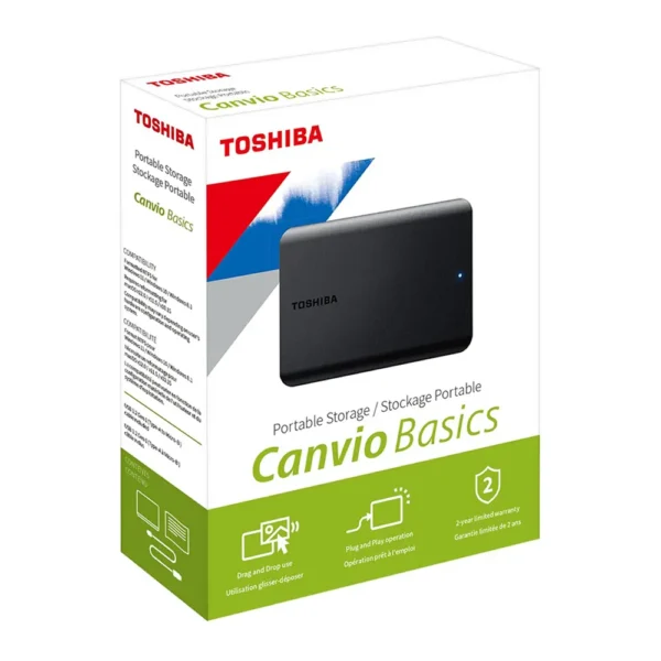 هارد اکسترنال توشیبا Canvio Basics ظرفیت 2 ترابایت و رابط USB 3.0 - تصویر 2
