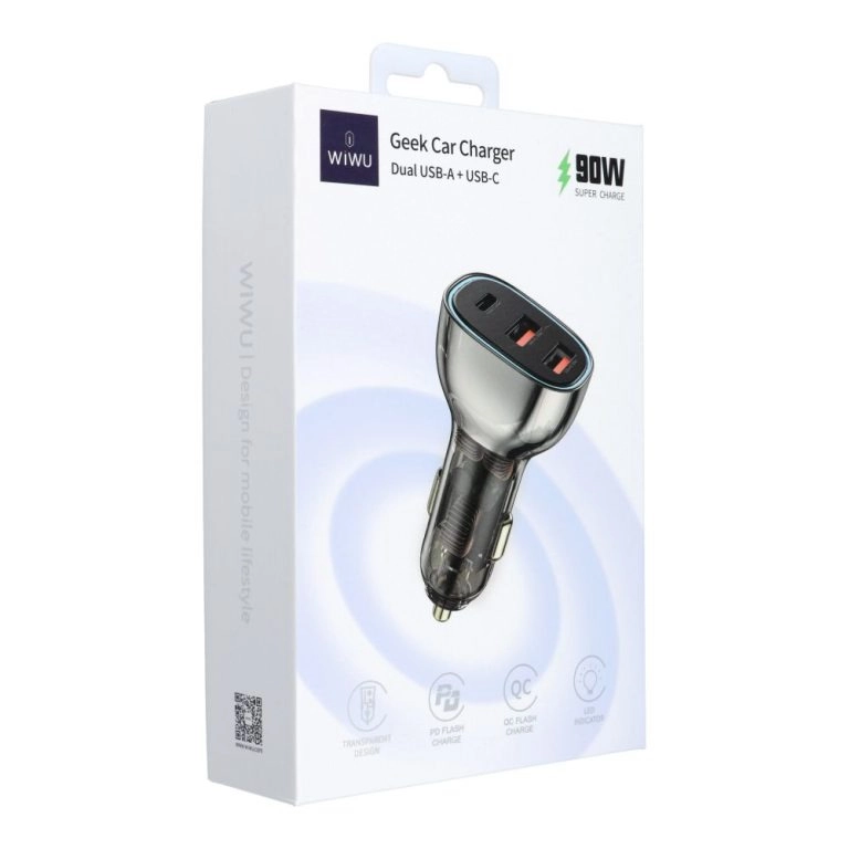 بسته بندی شارژر فندکی 90W ویوو مدل Wi‪-‬QC013