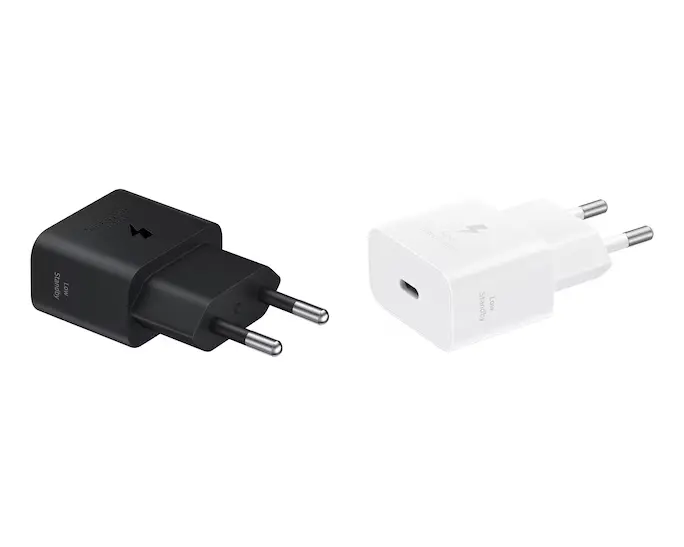 نمای جانبی شارژر USB-C سامسونگ مدل EP-TA2510