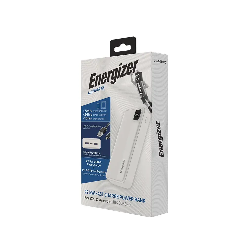 پاوربانک 20000mAh مدل Energizer UE20035PQ