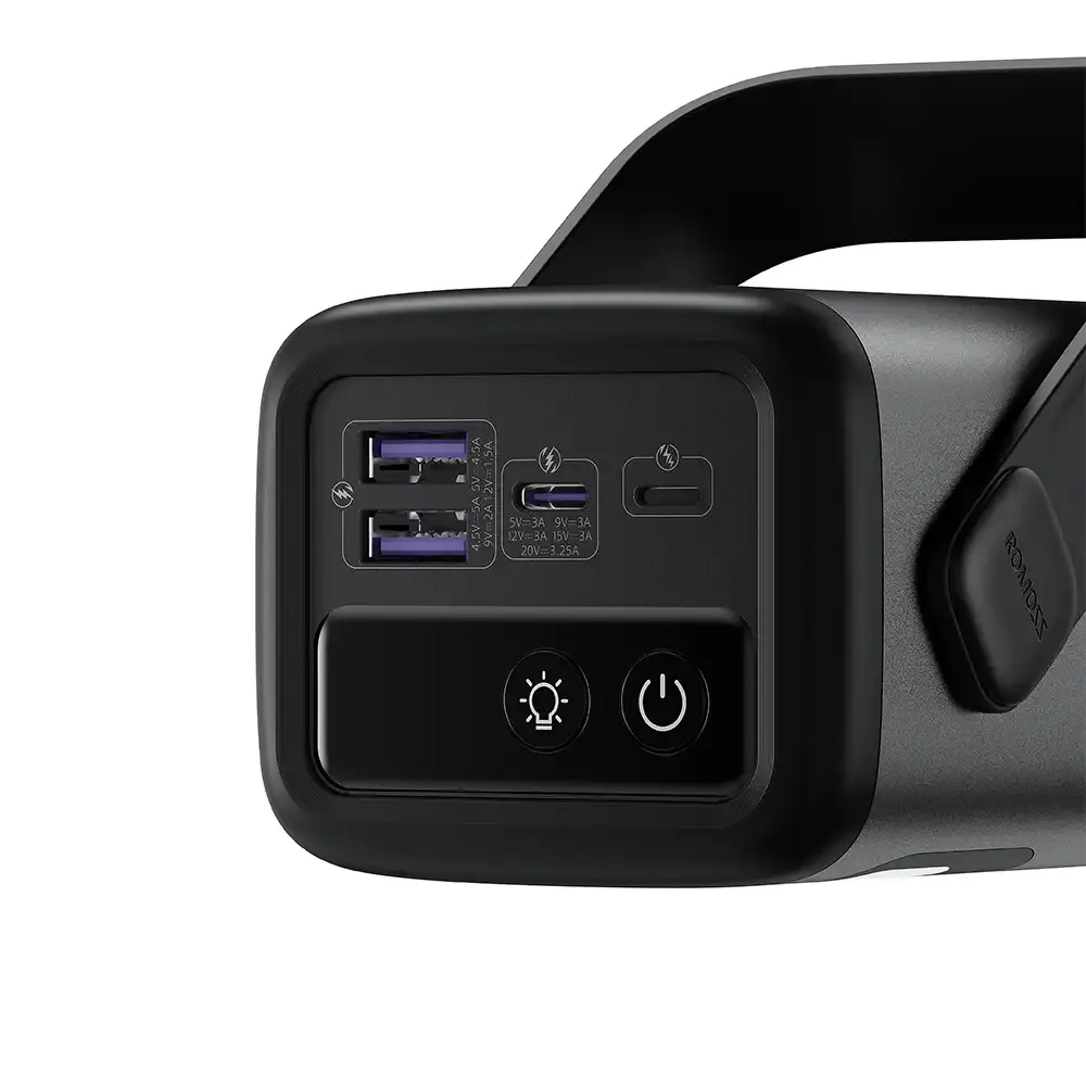 مشخصات فنی و توان شارژ پاور بانک روموس