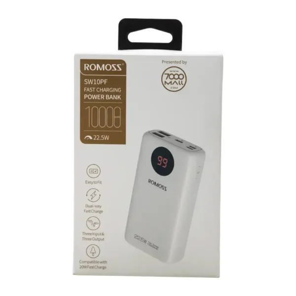 پاوربانک 10000mAh روموس با توان 22.5 وات مدل Romoss PSW10-172 - تصویر 2