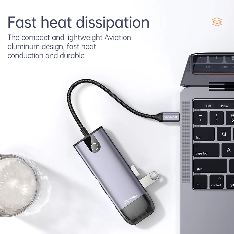 هاب Mcdodo مدل HU-7420 مناسب مکبوک و لپتاپ