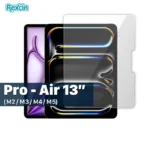 محافظ صفحه نمایش شفاف آیپد مدل Rexcin مناسب برای iPad Pro 13 (2024/2025) و iPad Air 13 (2024/2025/2026)