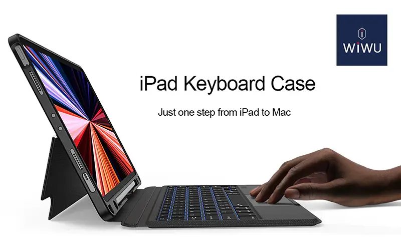 کیف کلاسوری کیبورد دار ویوو مناسب برای iPad Pro 12.9