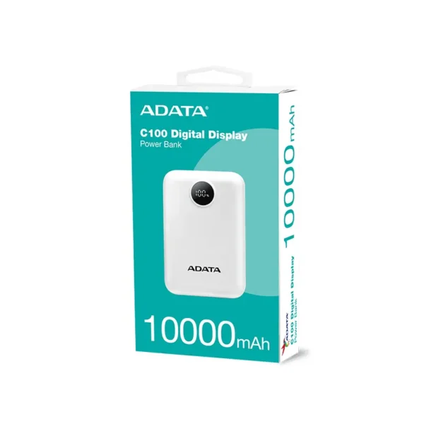 پاوربانک 10000mAh ای دیتا با توان 20 وات مدل Adata C100 - تصویر 2