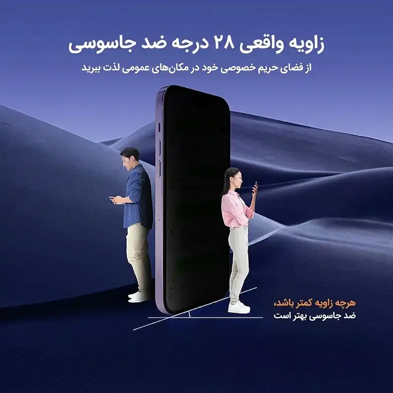 گلس Anti-Static Privacy آیفون 17Pro