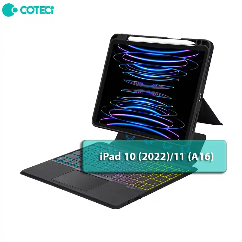 Coteci Magnetic detachable Keyboard13 کیف کیبورد دار کوتسی مدل 64011 Magnetic Detachable Keyboard مناسب برای iPad 10 (2022)/11 (A16) - Image 1