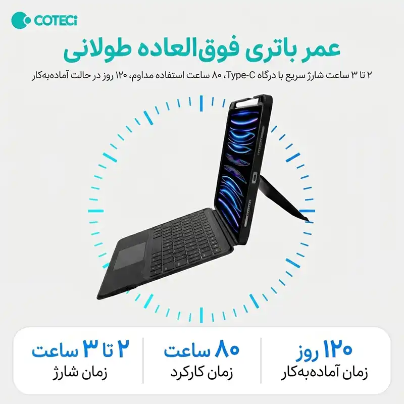 کیبورد کوتسی Magnetic Detachable