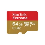 کارت حافظه 64 گیگابایت microSDXC سن دیسک مدل  Extremeکلاس A2 استاندارد UHS-I V30 U3سرعت 170 مگابایت بر ثانیه