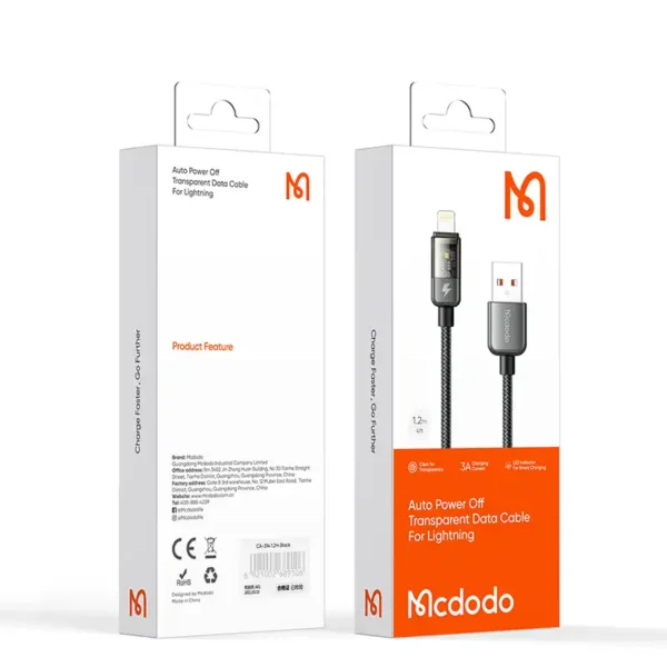 کابل لایتنینگ مک دودو مدل Mcdodo CA-3140 طول 1.2 متر - تصویر 2