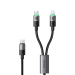 کابل 2 به 1 مک دودو مدل Mcdodo CA-670 طول 1.5 متر توان 100 وات
